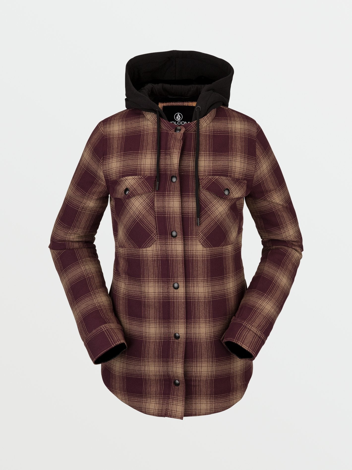 Veste Hooded Flannel - MERLOT