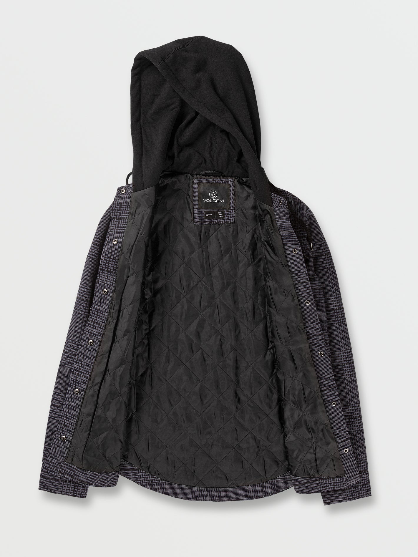 Veste Hooded Flannel - Black