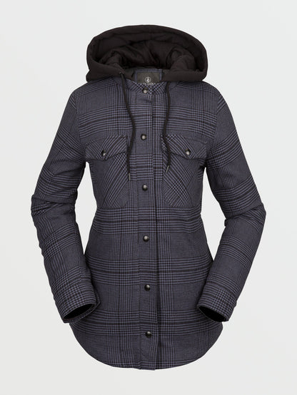 Veste Hooded Flannel - Black