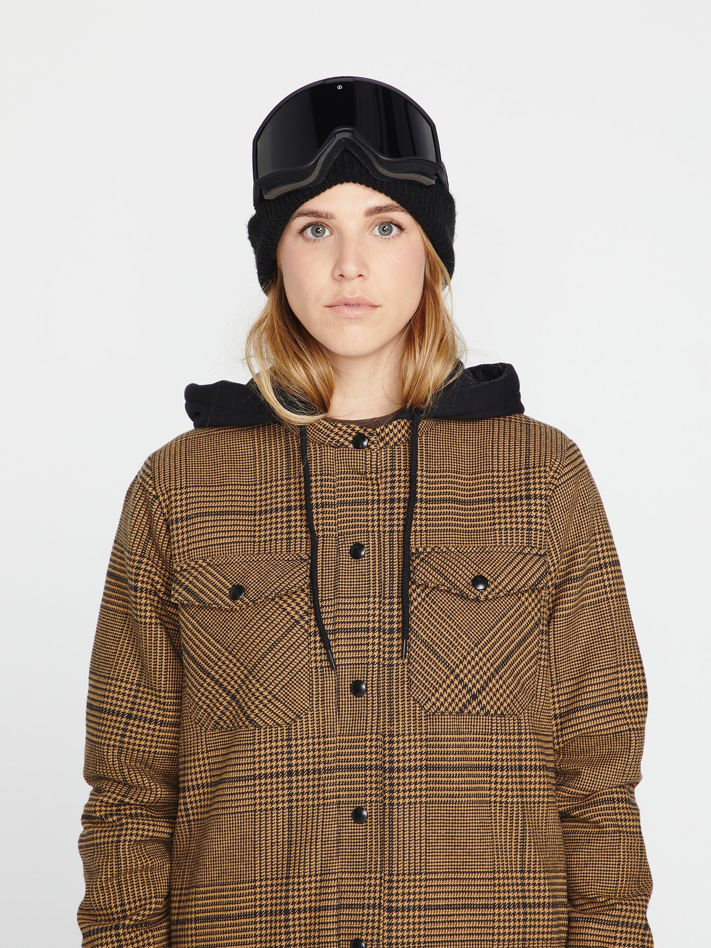 Veste Hooded Flannel - Caramel