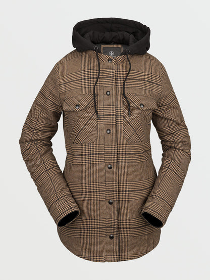 Veste Hooded Flannel - Caramel
