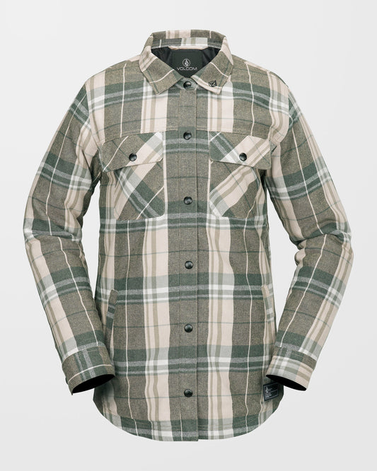 Insulated Riding Flannel Jacket - Sand
