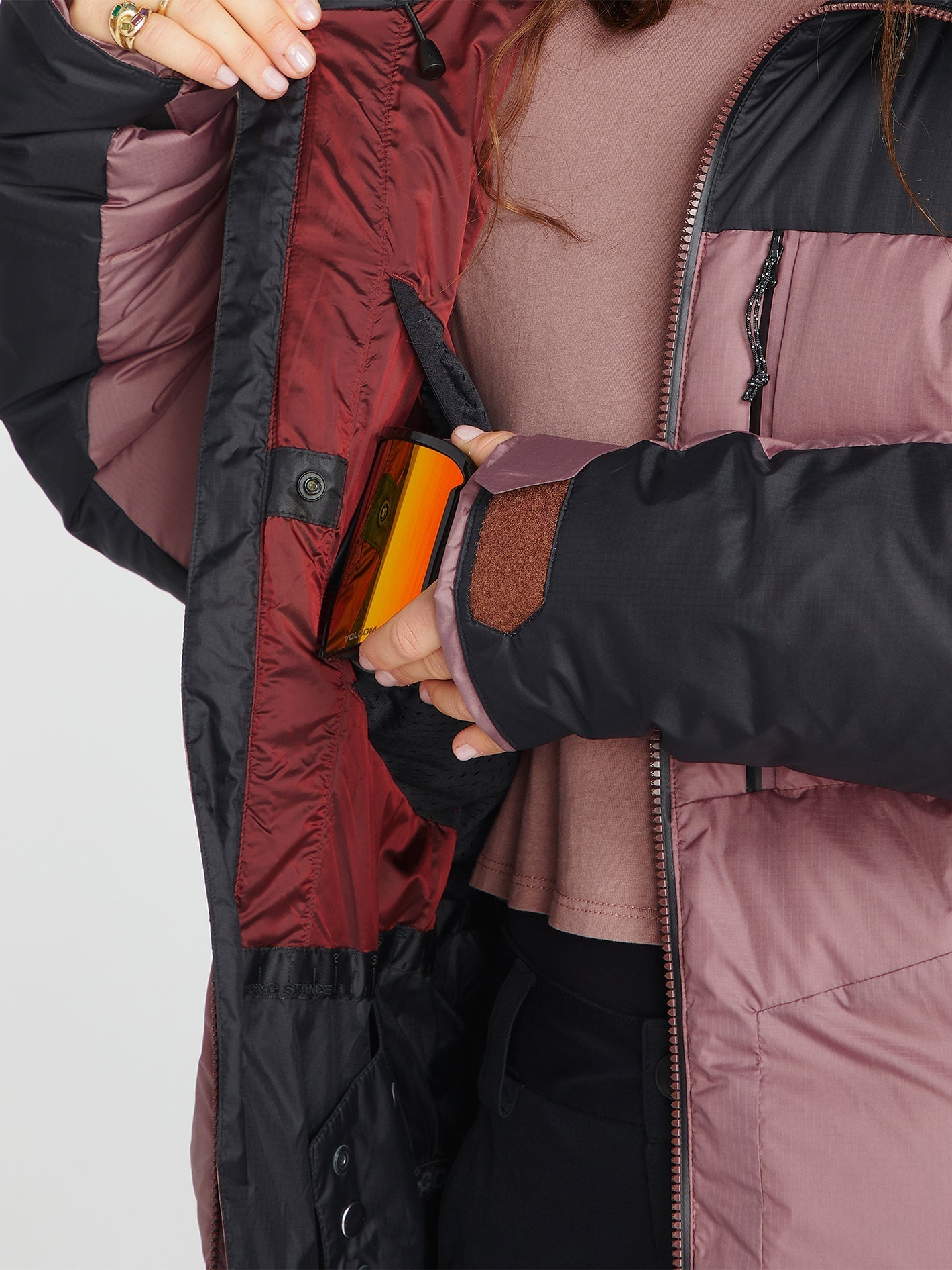 Lifted Down Jacket - Rosewood