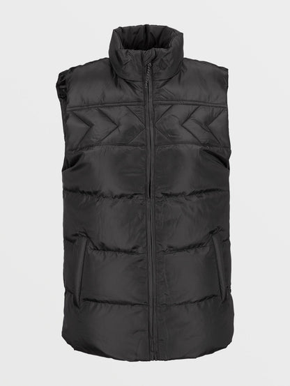 Stone Castine ärmellose Daunenjacke – SCHWARZ