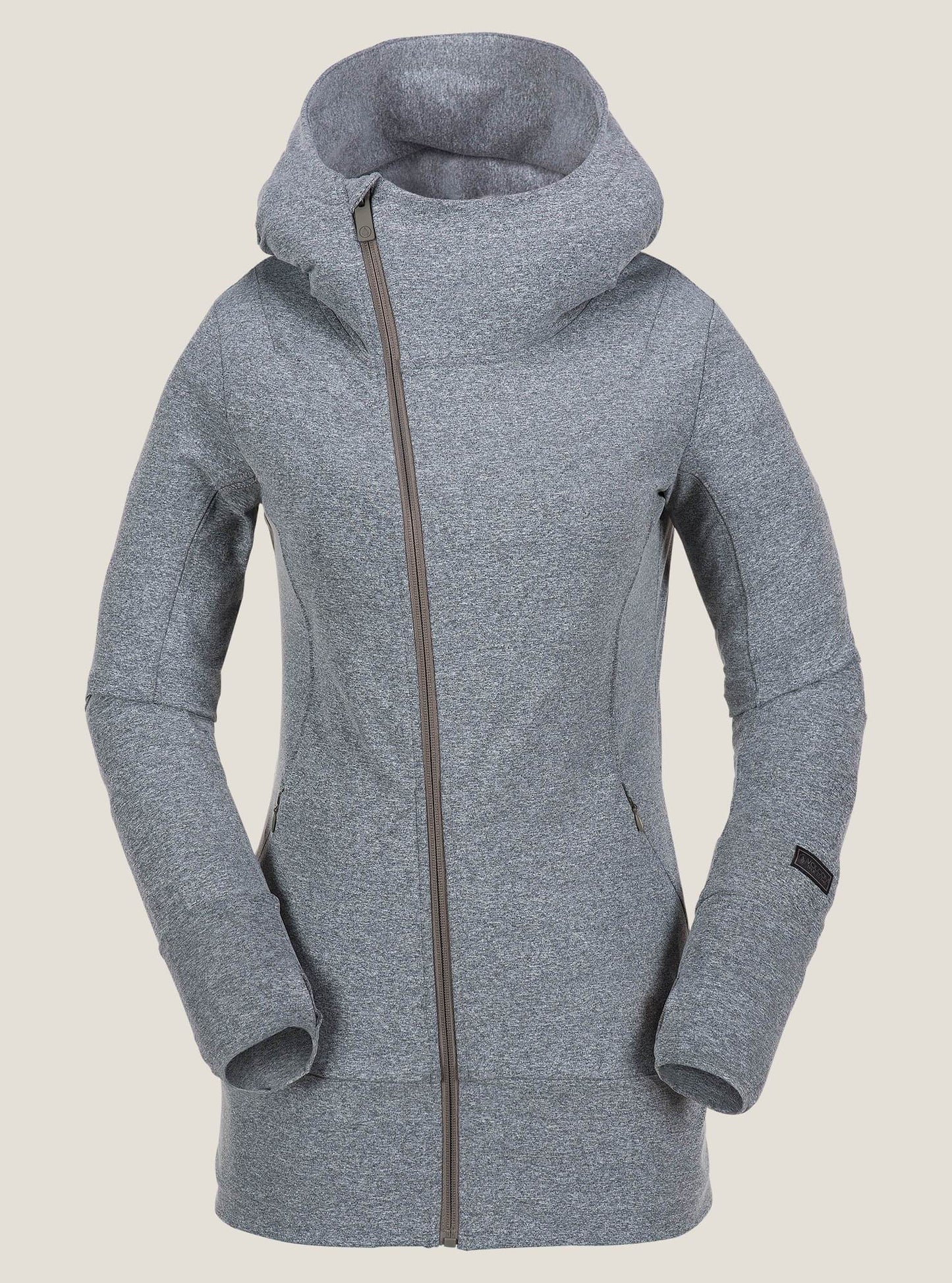 Vallican Fleece mit durchgehendem Reißverschluss – Heather Grey