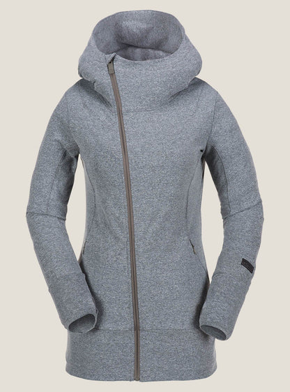 Vallican Fleece mit durchgehendem Reißverschluss – Heather Grey