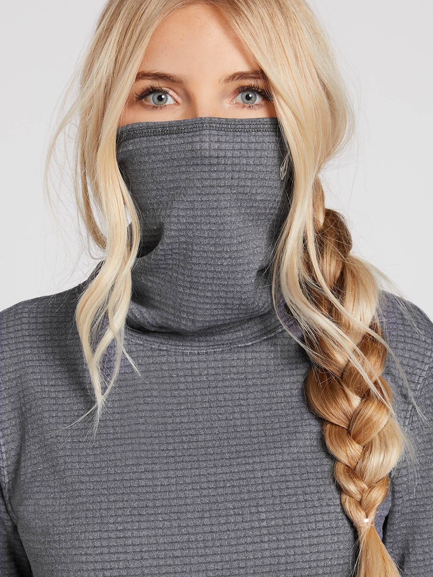 Tech Funnel Sweatshirt - GRAU MELIERT