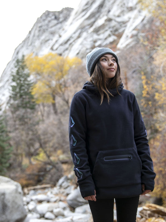 Polartec® Mid Hoodie – Schwarz