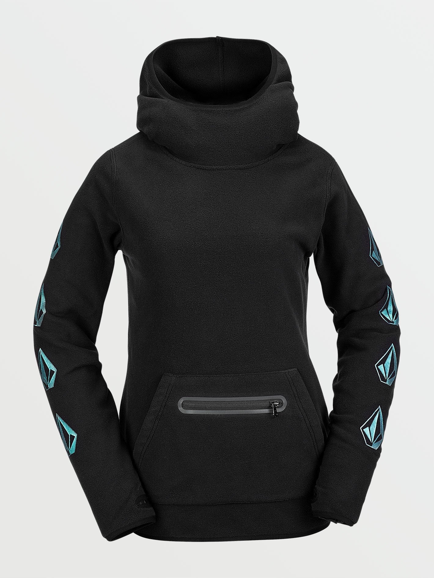 Polartec® Mid Hoodie – Schwarz