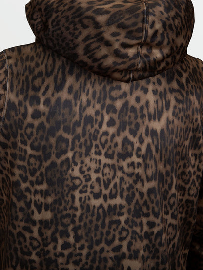 Sweat à capuche Spring Shred - Leopard