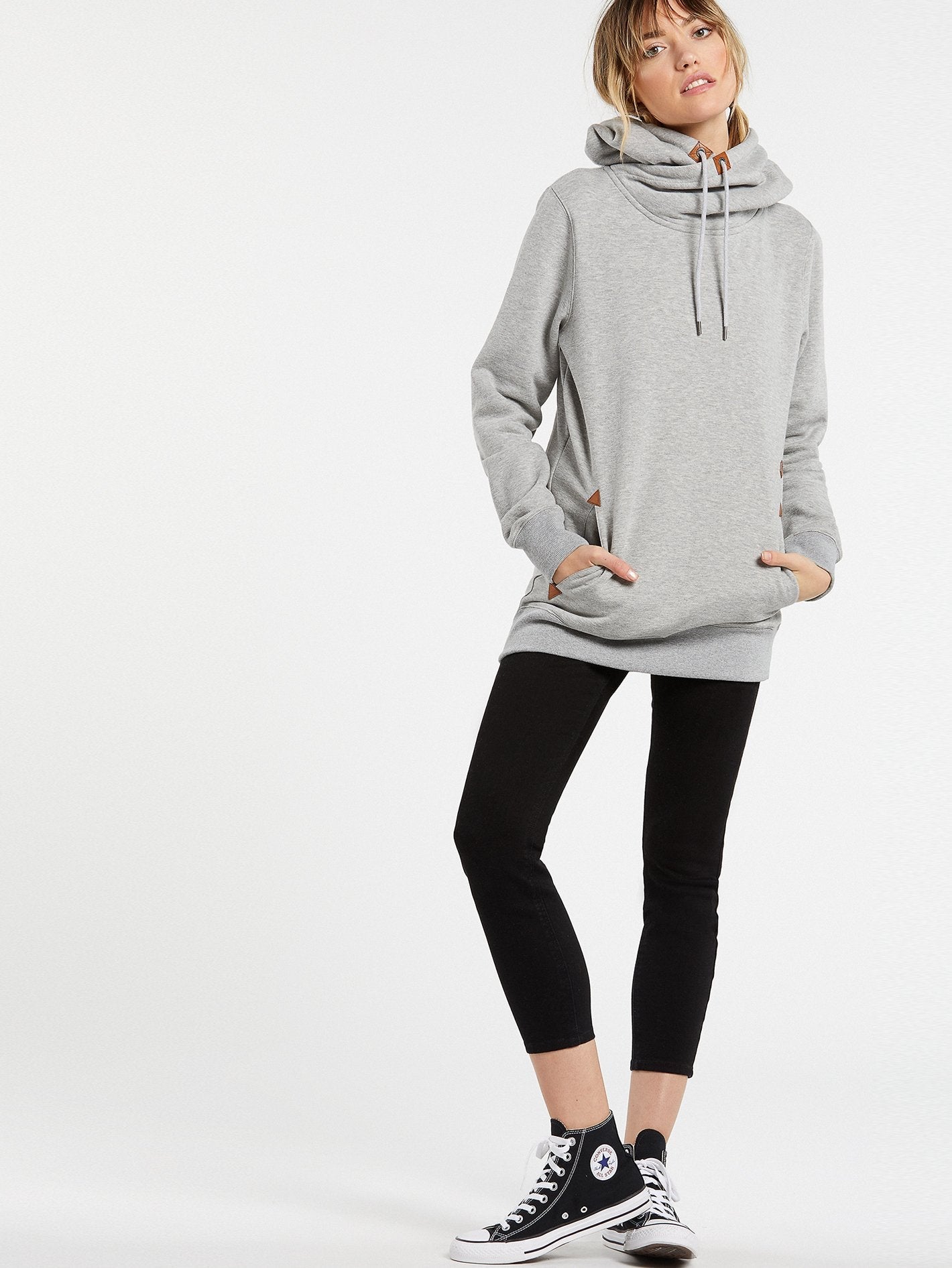 Tower Fleece-Sweatshirt – Grau meliert