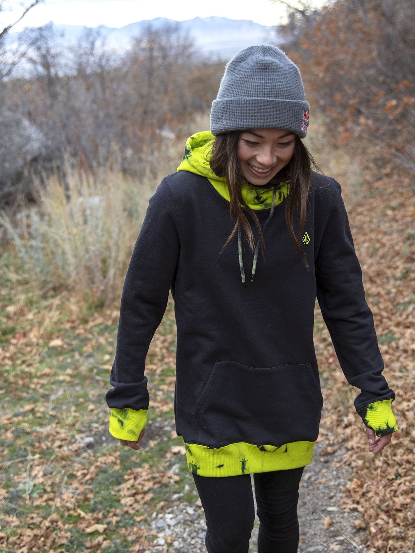 Costus Fleece-Sweatshirt - Limette