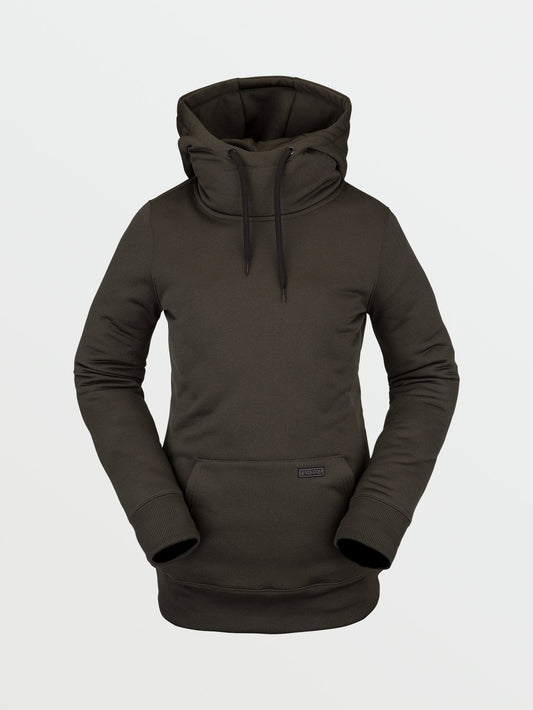 Sweat à capuche polaire Yerba - BLACK GREEN