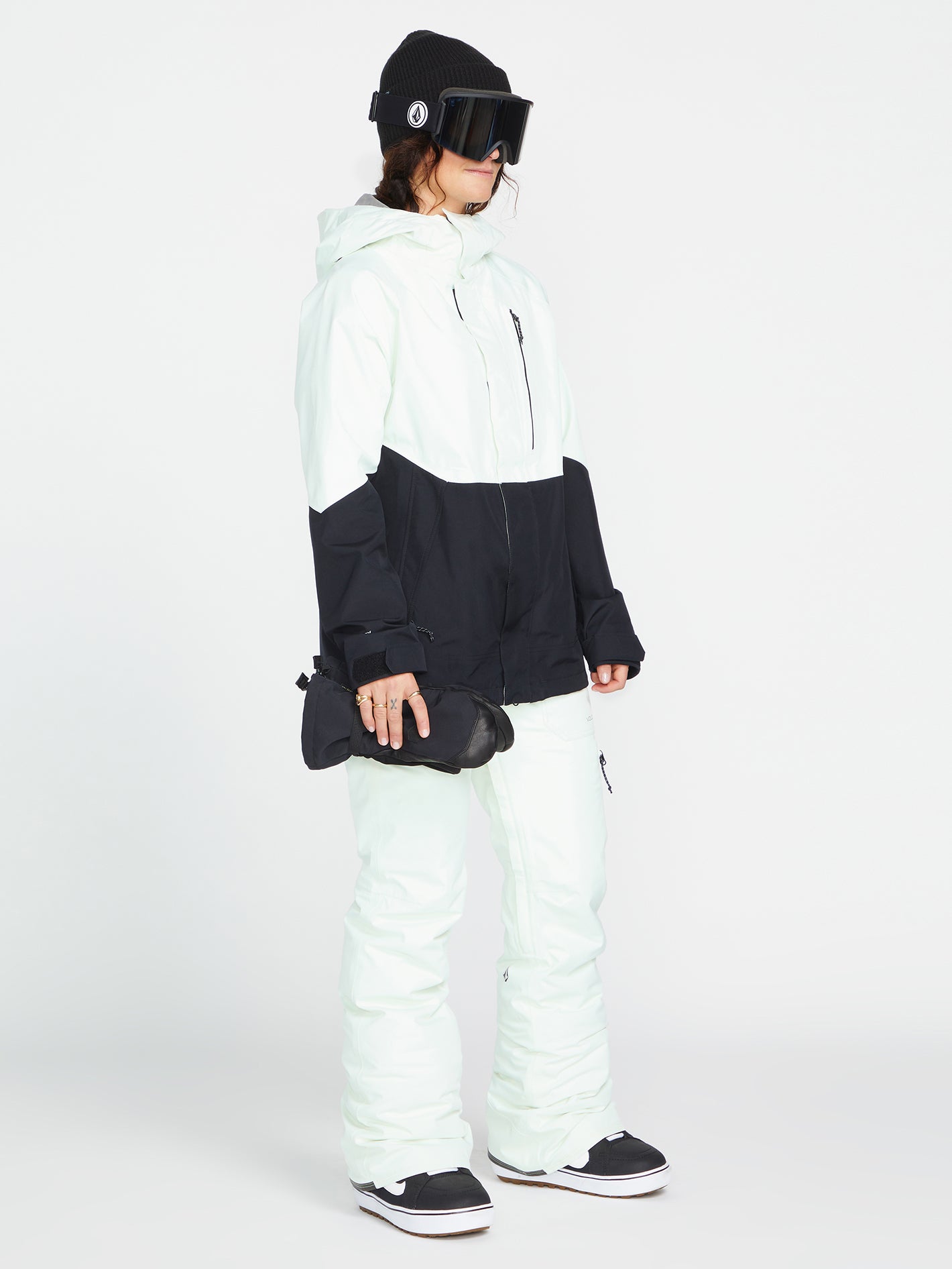 Polarfleece-Sweatshirt - Schwarz