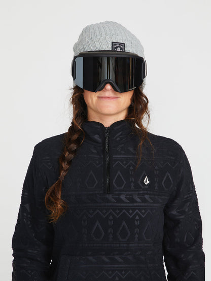 Polarfleece-Sweatshirt - Schwarz
