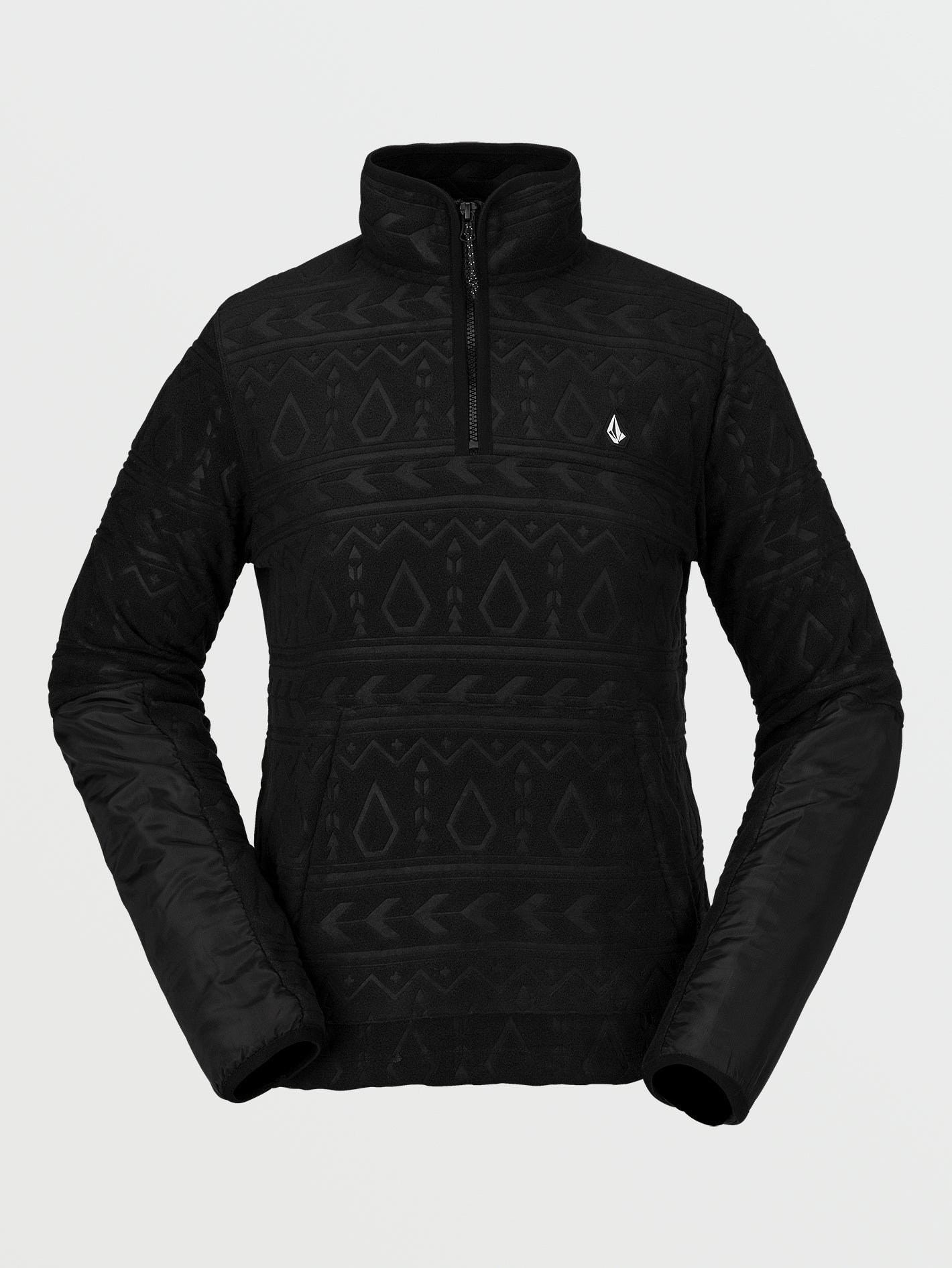 Polarfleece-Sweatshirt - Schwarz