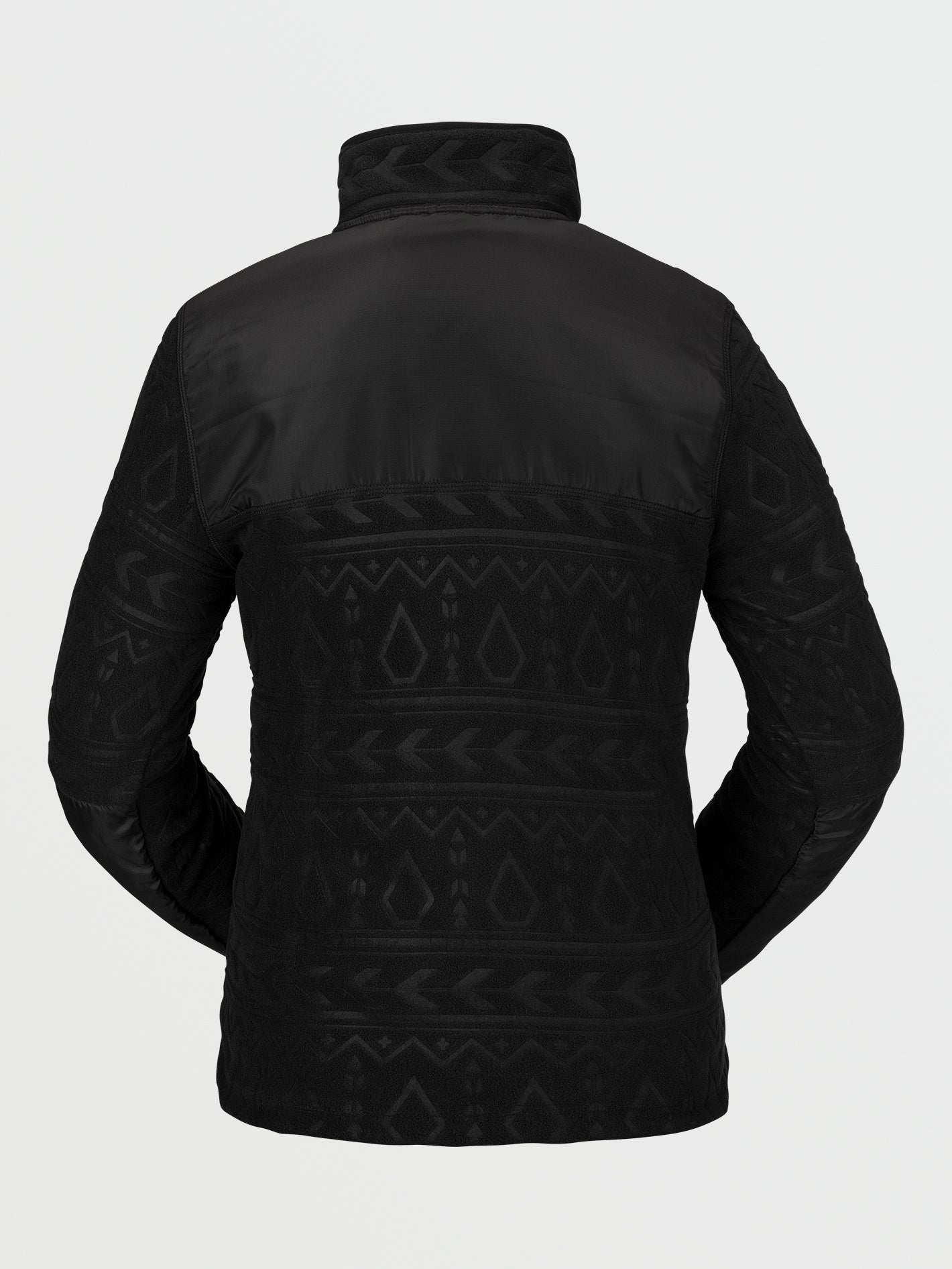 Polarfleece-Sweatshirt - Schwarz