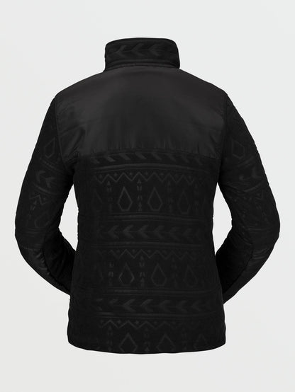 Polarfleece-Sweatshirt - Schwarz