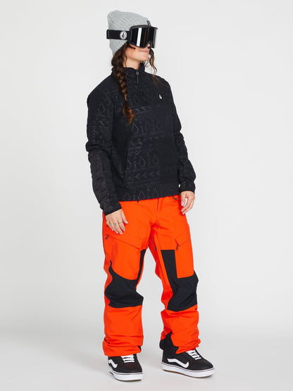 Polarfleece-Sweatshirt - Schwarz