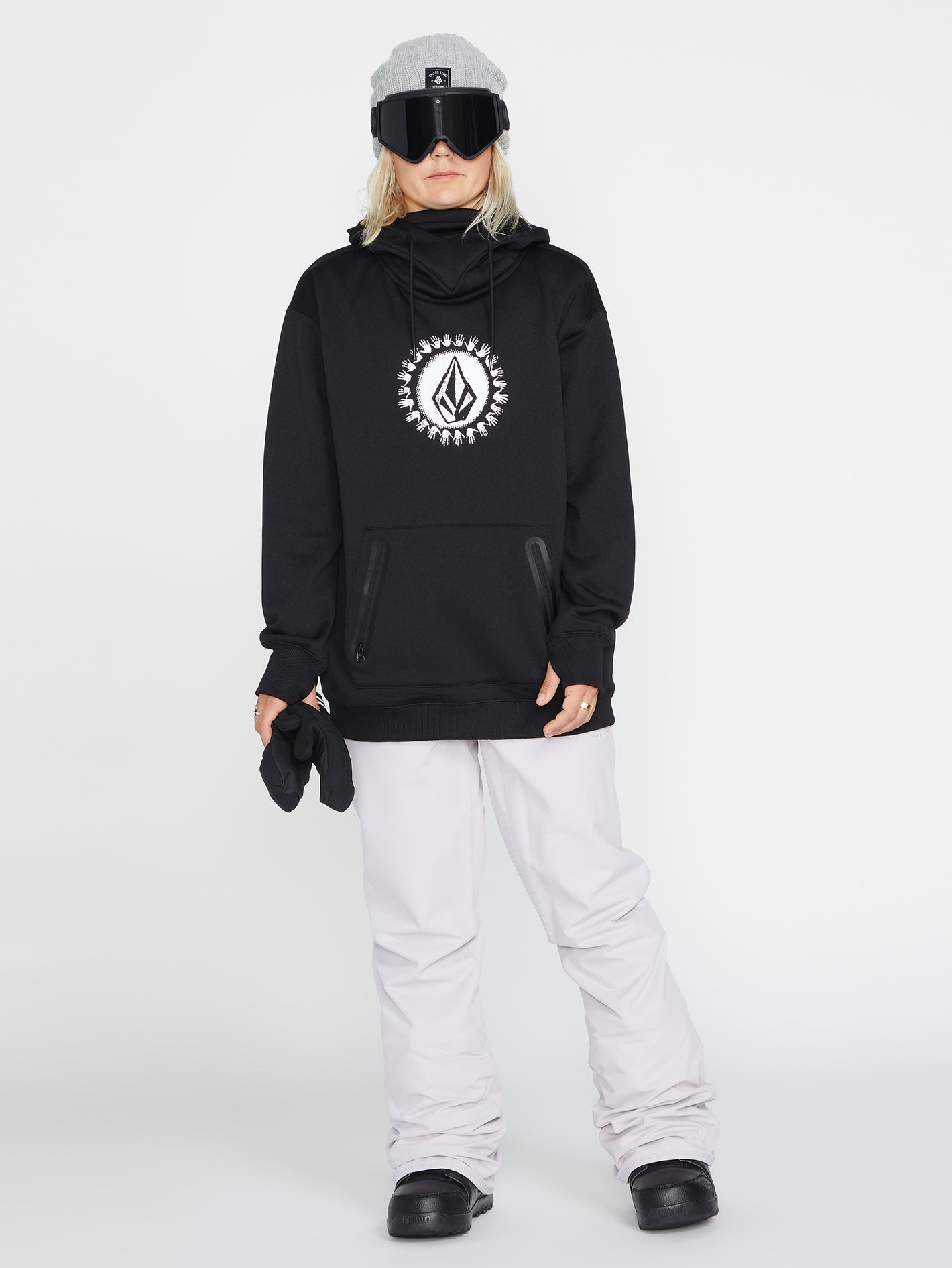 Sweat à capuche Spring Shred - Black