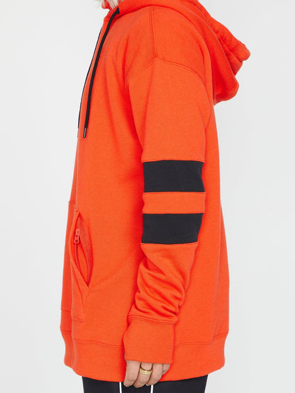 Kapuzenpullover mit Streifen - Orange Shock