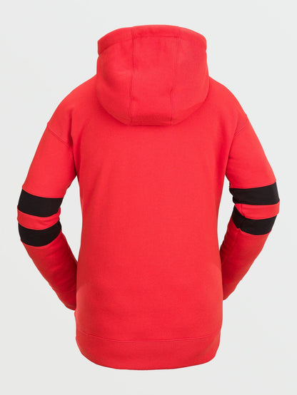 Kapuzenpullover mit Streifen - Orange Shock