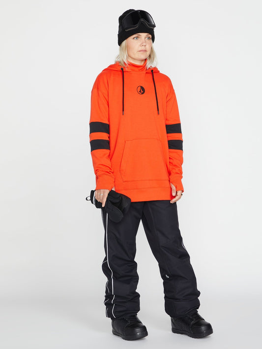 Kapuzenpullover mit Streifen - Orange Shock