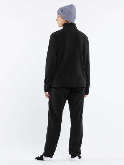 Polar Sweatshirt mit halbem Reißverschluss – SCHWARZ