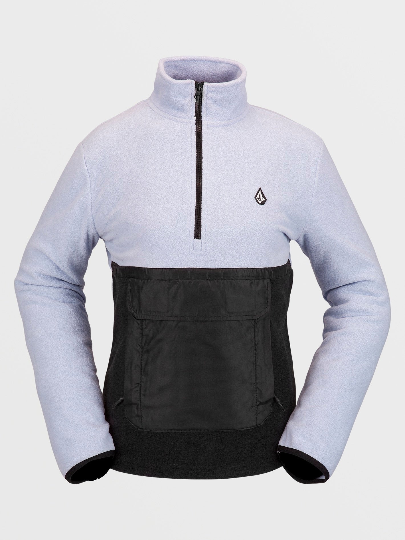 Polar Sweatshirt mit halbem Reißverschluss – LILA ASH