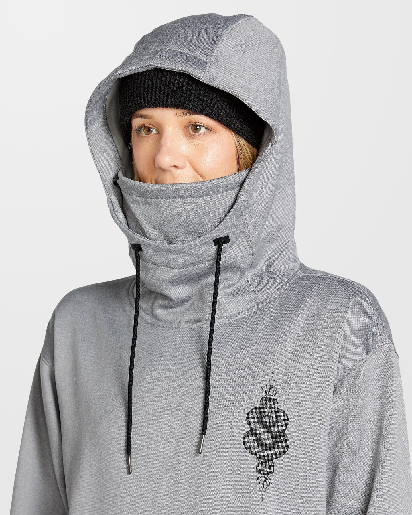 Riding Hydro Hoodie - Grau meliert