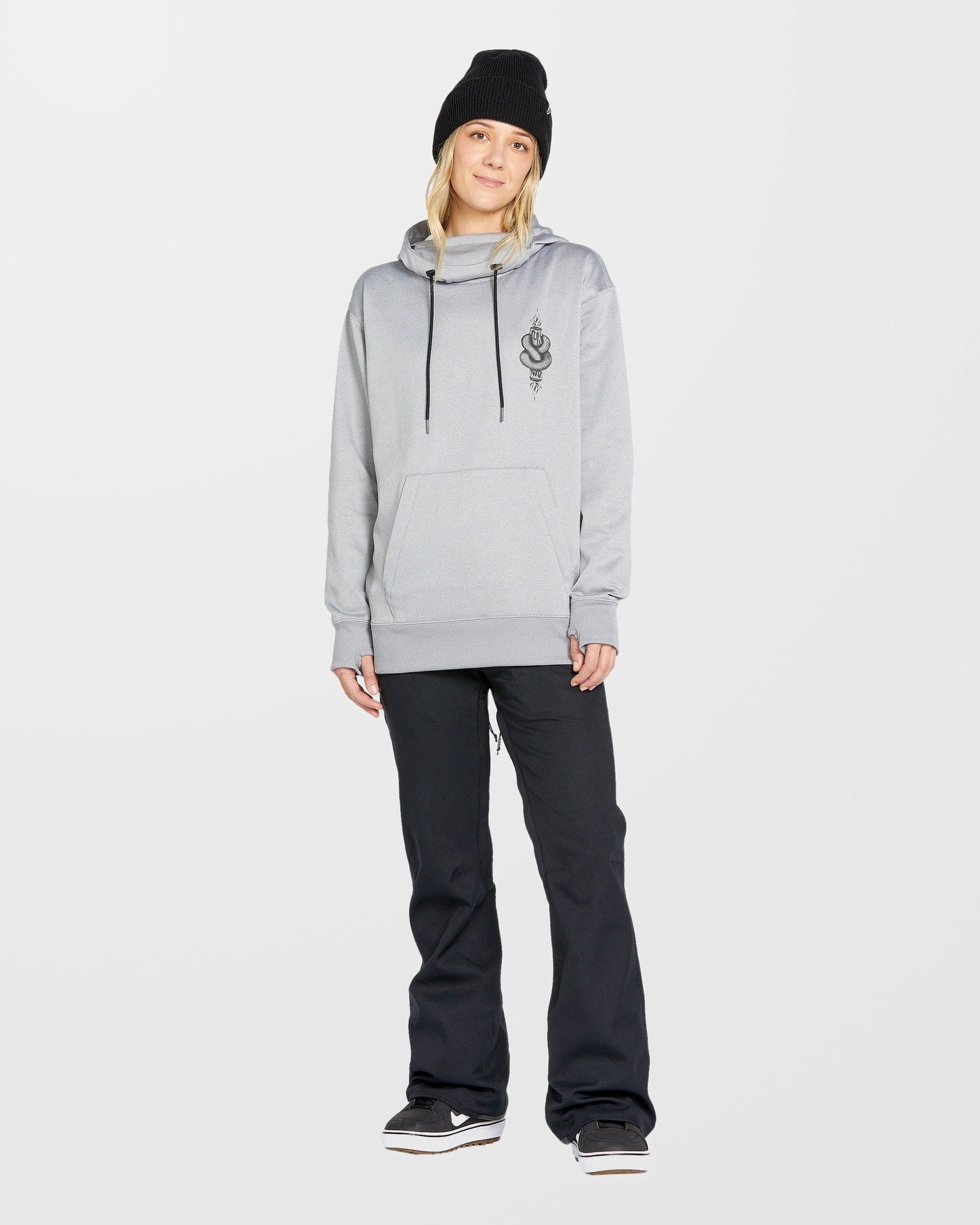 Riding Hydro Hoodie - Grau meliert