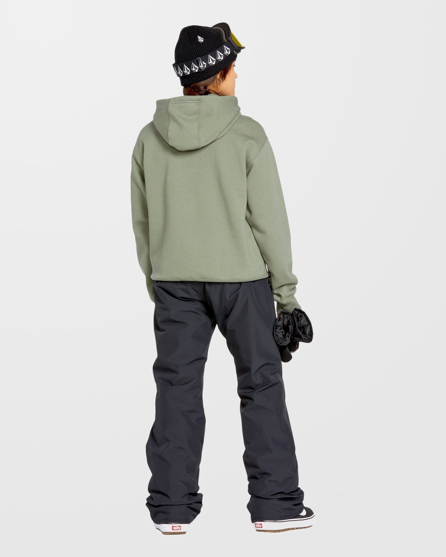 Costus Fleece Hoodie - Flechtengrün