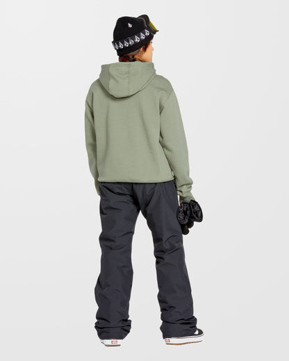 Costus Fleece Hoodie - Flechtengrün