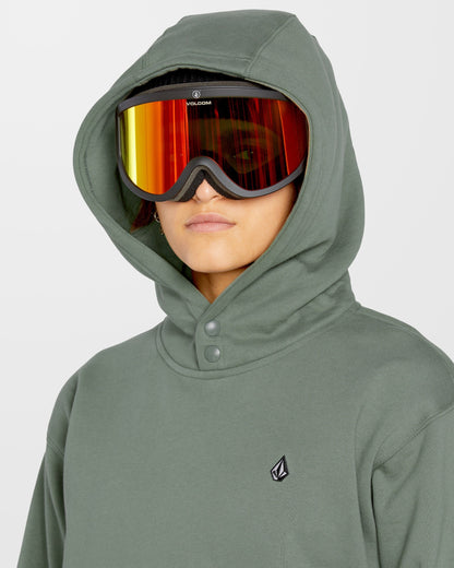 Costus Fleece Hoodie - Flechtengrün