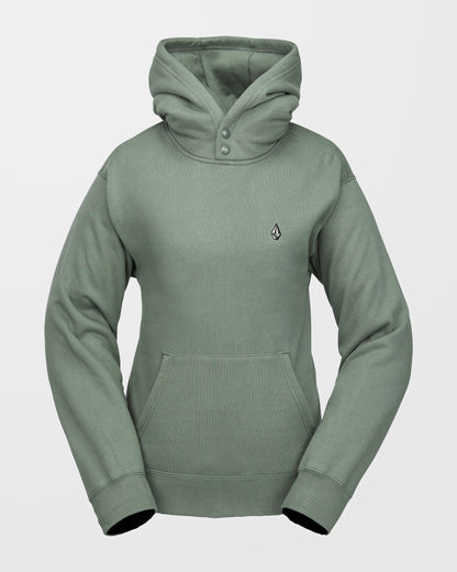Costus Fleece Hoodie - Flechtengrün