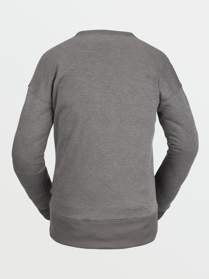 Polartec Crew Neck Fleece - HEATHER GREY