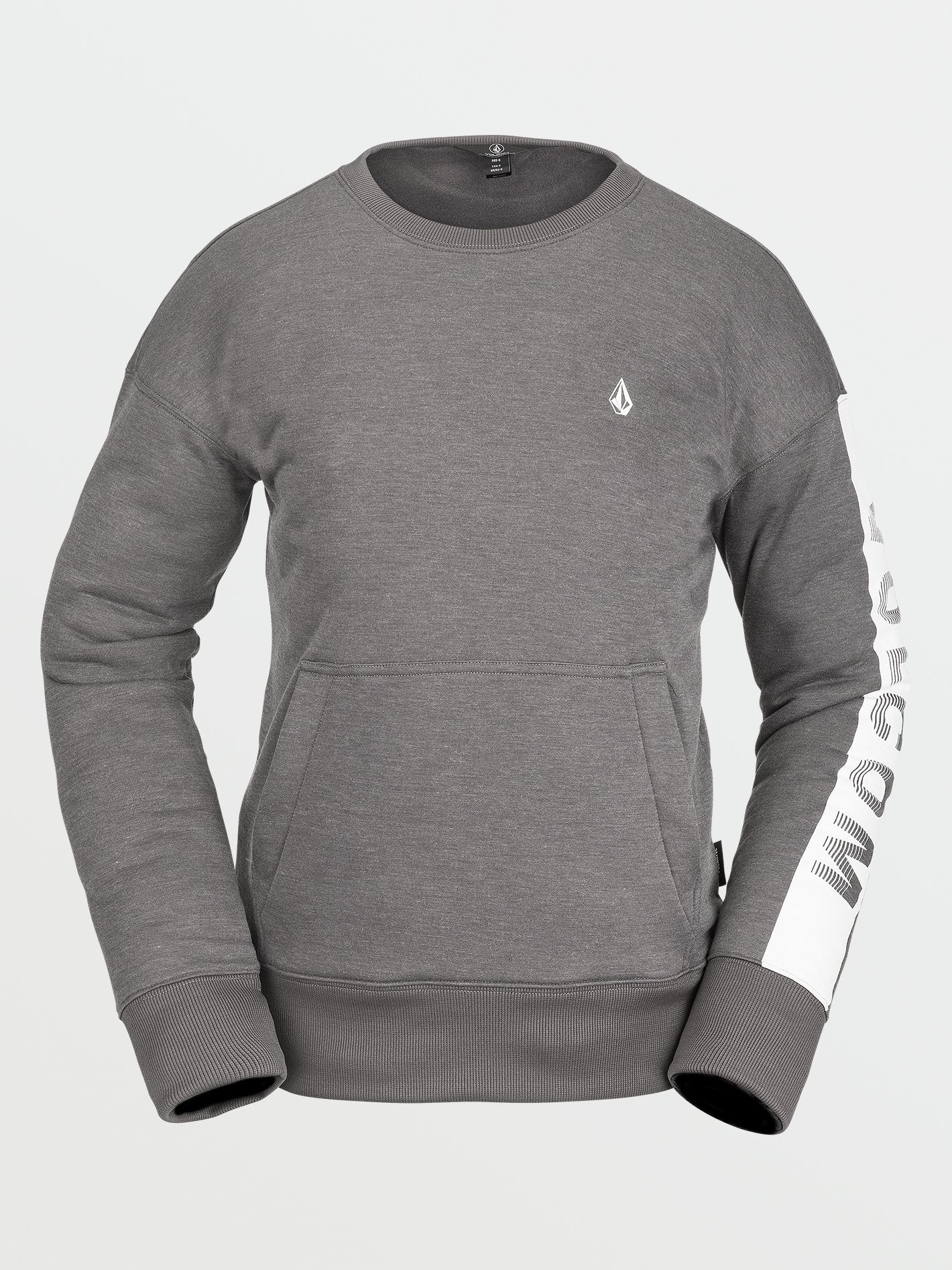 Polartec Crew Neck Fleece - HEATHER GREY