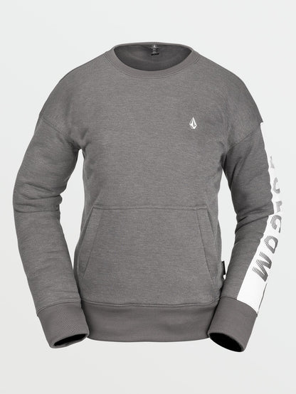 Polartec Crew Neck Fleece - HEATHER GREY