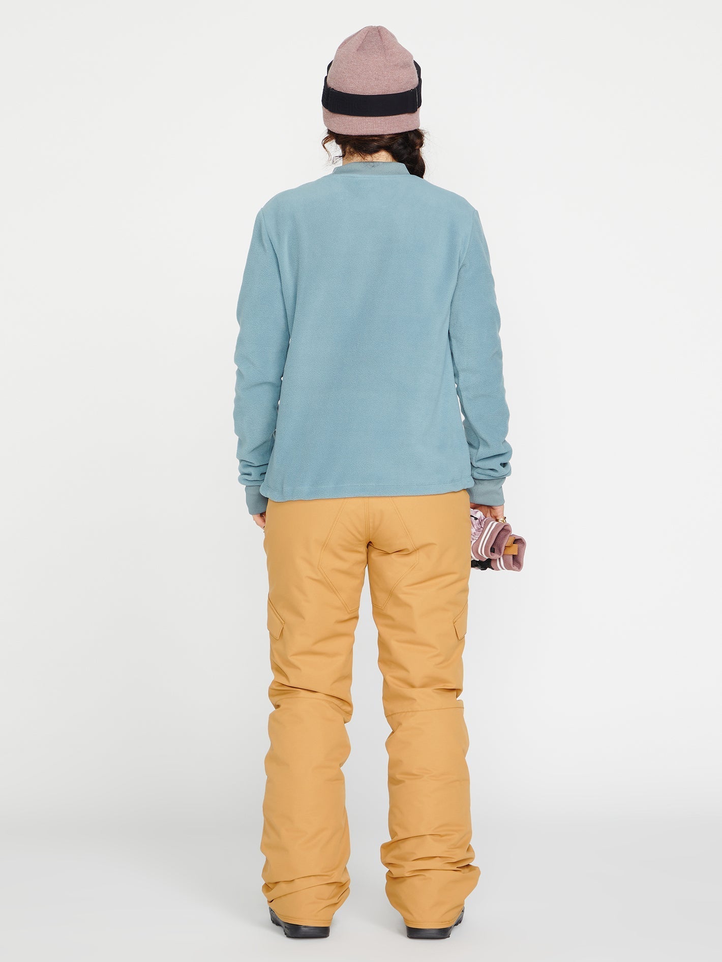 Polarfleece-Sweatshirt – Aschgrün