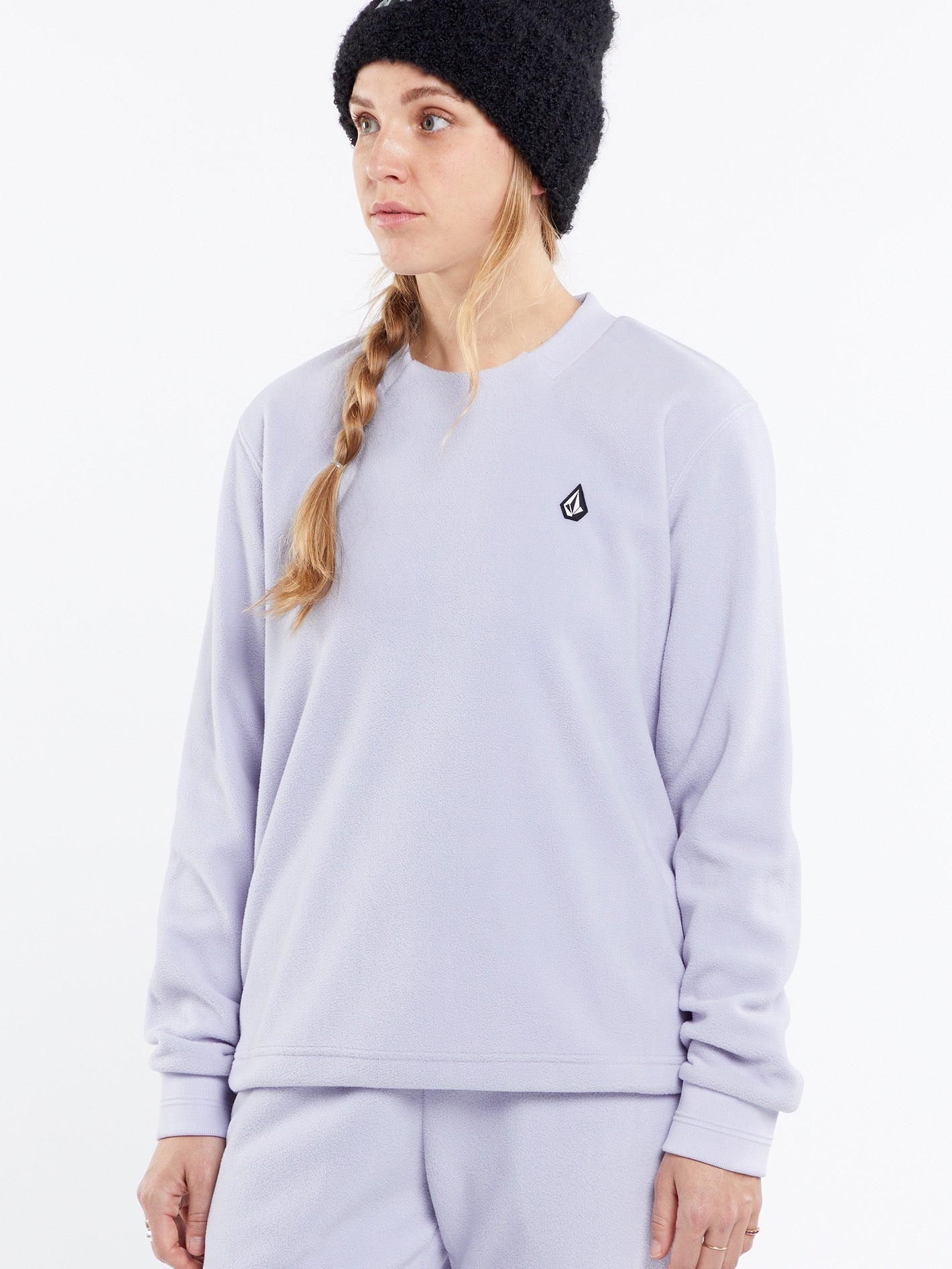 Polar Fleece Sweatshirt - LILAC ASH