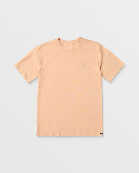 Solid Stone Emb T-shirt - PEACH - (CHILDREN)