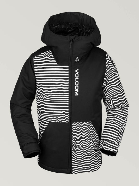 Isolierte Schneejacke Vernon – SCHWARZE STREIFEN (Kinder)
