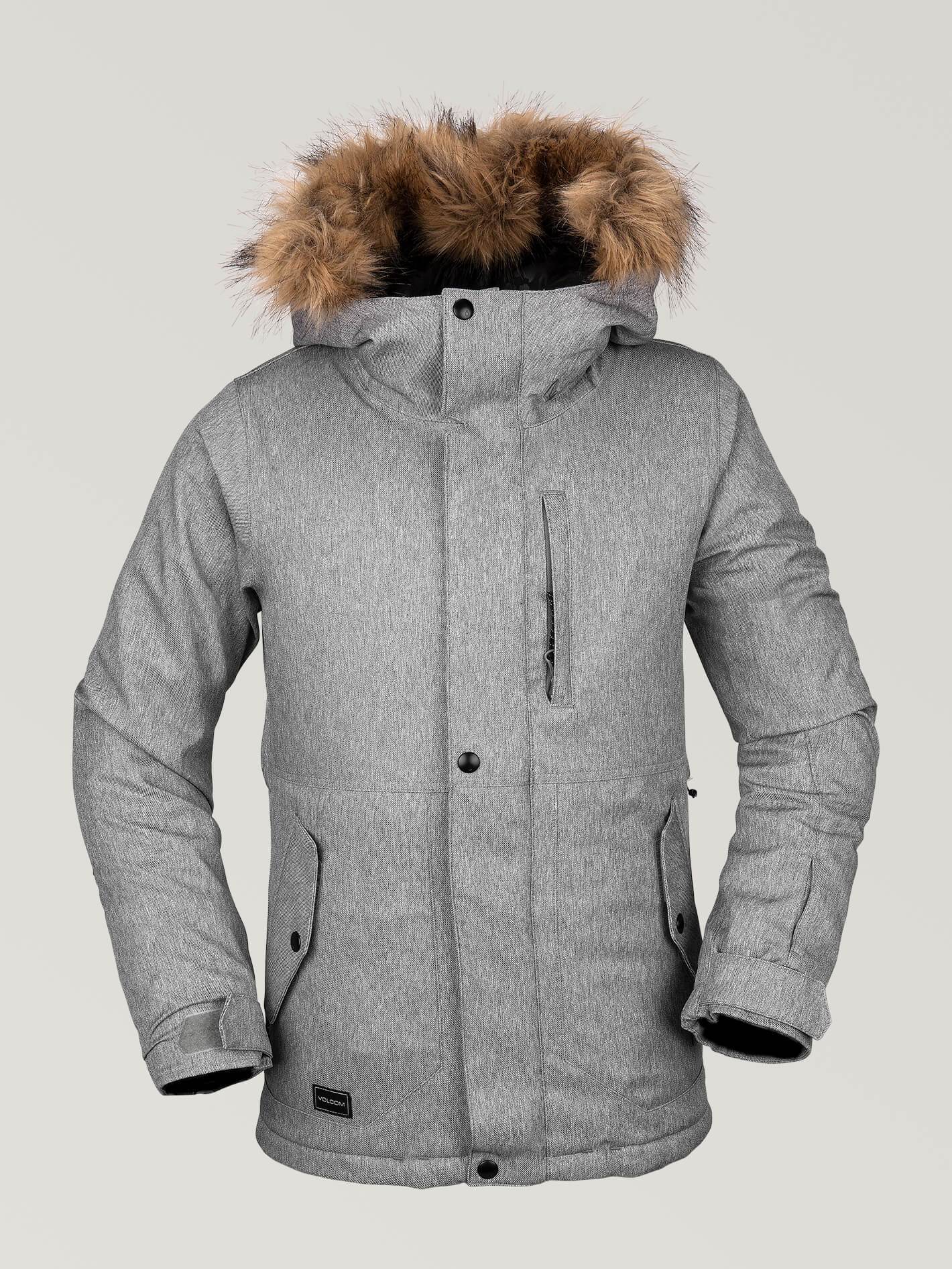 So Minty Insulated Snow Jacket - Heather Grey (Children)