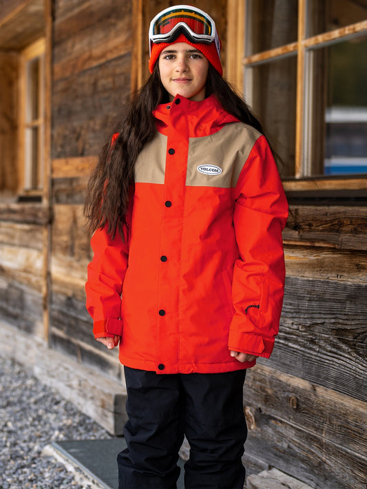 Stone.91 Isolierte Jacke – ORANGE SHOCK – (Kinder)