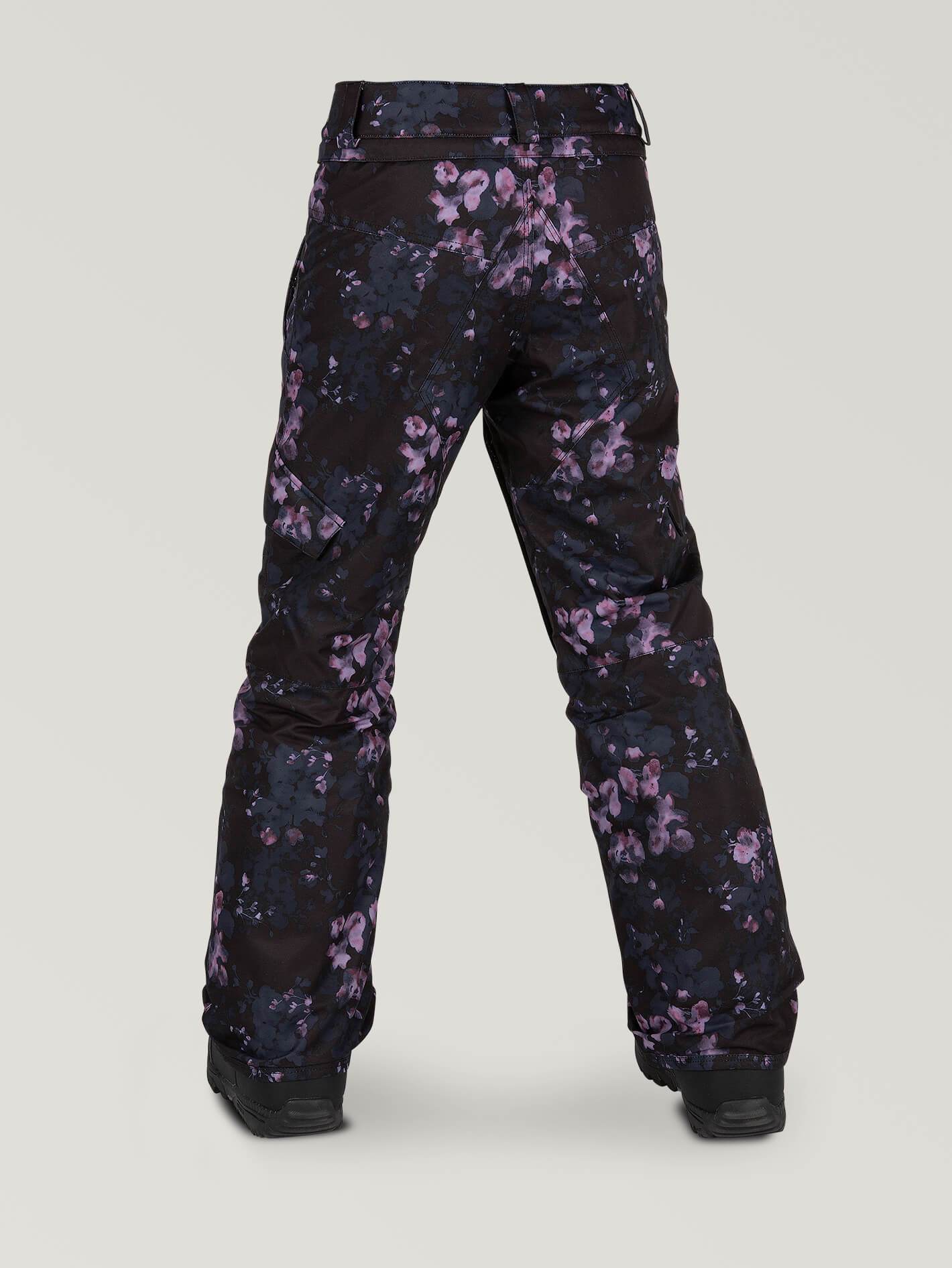 Silver Pine Insulated Snow Pants - BLACK FLORAL PRINT (Children)