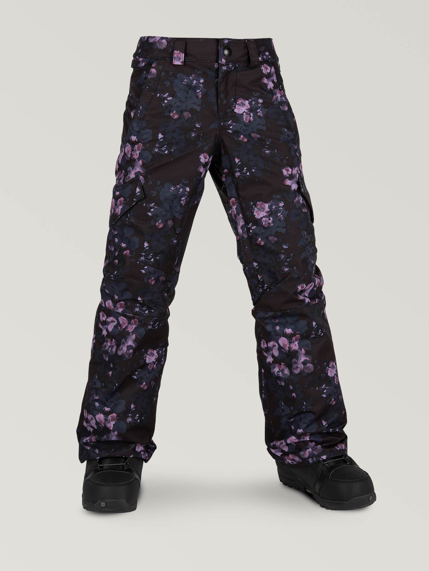 Silver Pine Insulated Snow Pants - BLACK FLORAL PRINT (Children)