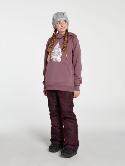 Youth Riding Fleece Hoodie - ROSEWOOD - (Children)
