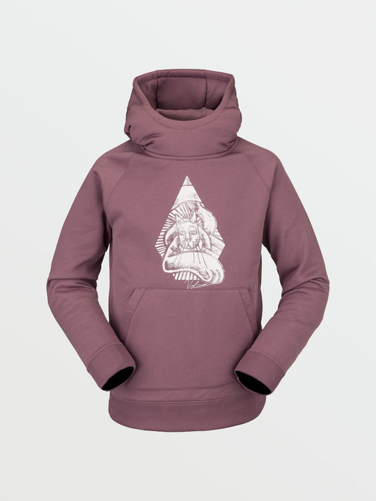 Sweat à capuche polaire Youth Riding - ROSEWOOD - (Enfant)