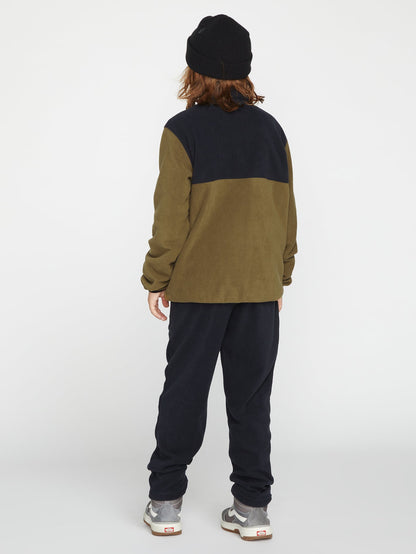 Polarfleece-Sweatshirt – Dunkles Teakholz – (Kind)
