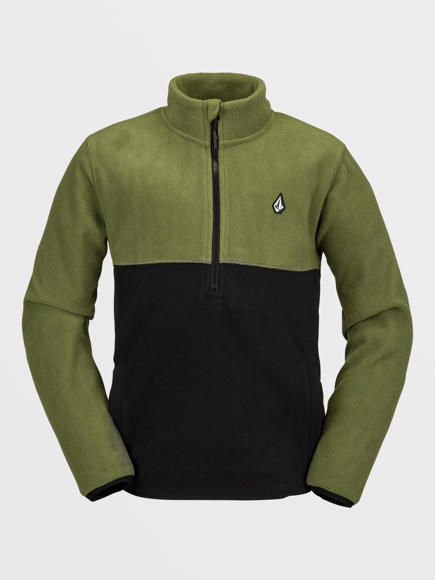 Youth Half-Zipped Polar Sweatshirt - MILITARY - (Children)